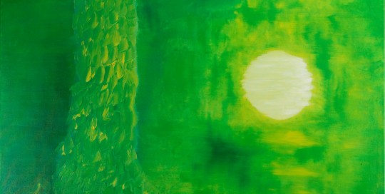 12 Cisnes (70 x 90 cm) Óleo sobre Lienzo.