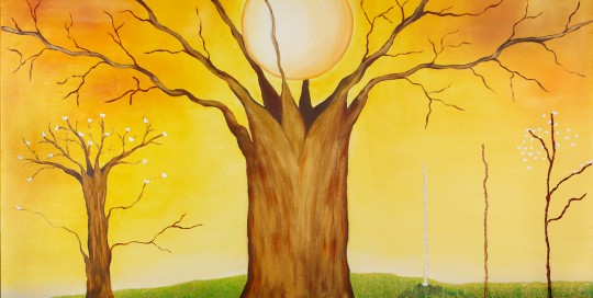 Renacimiento (80 x 120 cm) Óleo sobre Lienzo.