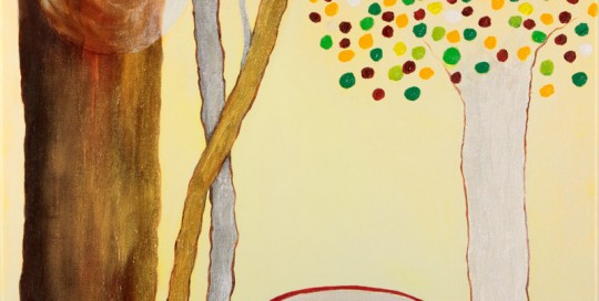 Taza Roja (50 x 50 cm) Óleo sobre Lienzo.