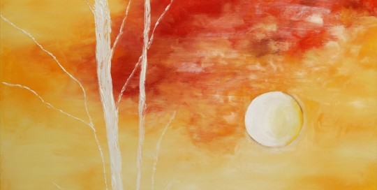 Fuego (73 x 92 cm) Óleo sobre Lienzo.