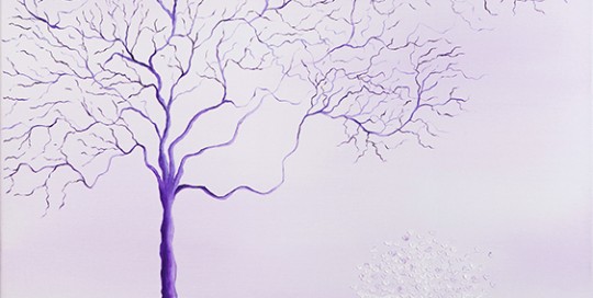 SIGO PLANTANDO ÁRBOLES XII (70 x 70 cm) Óleo sobre Lienzo