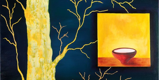 NOCHE DORADA (70 x 90 cm) Óleo sobre Lienzo